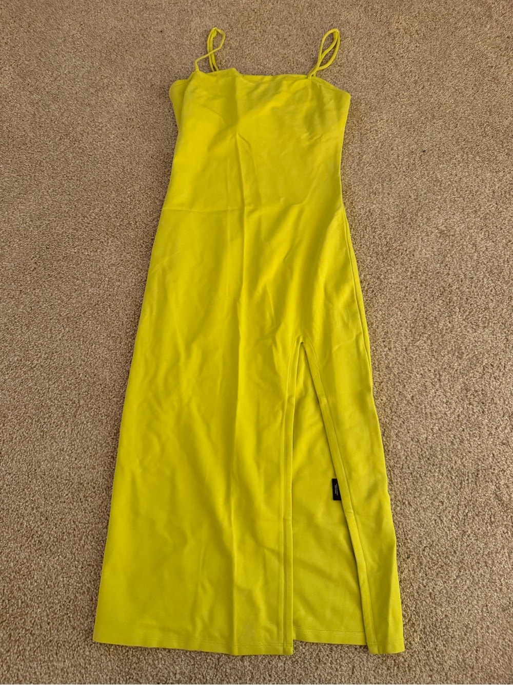 Lovers + Friends Skylar Midi Dress Lemon Small NWT - Picture 2 of 3